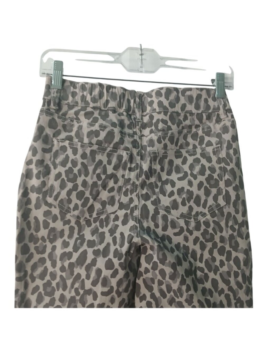 D&Co Signature Leopard Print Ankle Pants XXSP Elastic Waist Stretch Casual #V13 - Picture 6 of 8
